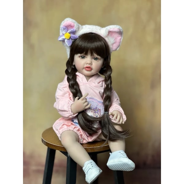 Reborn dollls Realistic Full Silicone Baby Bebe vastasyntynyt tyttö nukke prinsessa taapero lelu