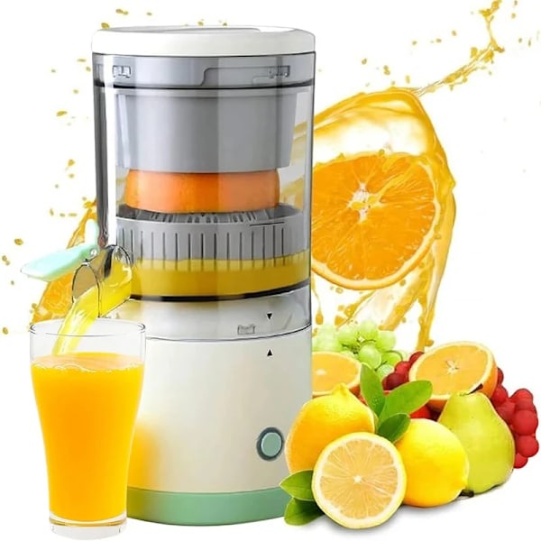 Bærbar Elektrisk Juicer Trådløs Orange Juicer USB Genopladelig Citron presser