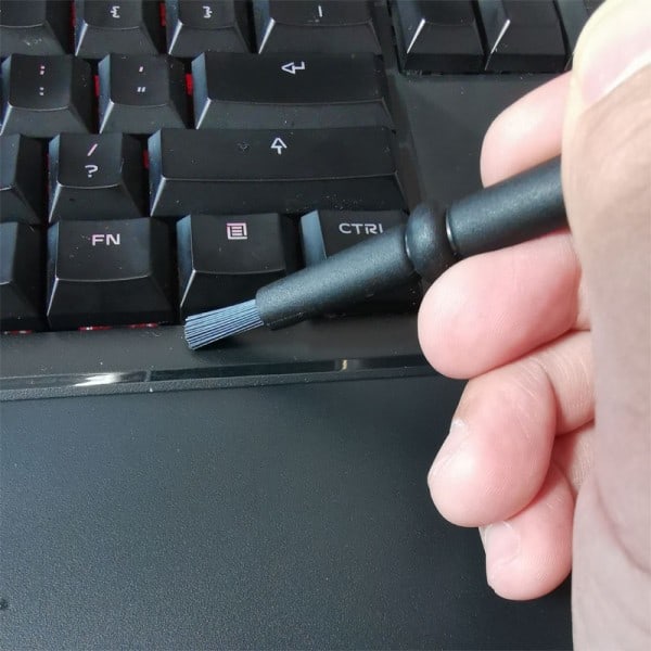 6 i 1 sort tastatur rengøring børstesæt lille computer støv børste renser antistatisk til bærbar computer