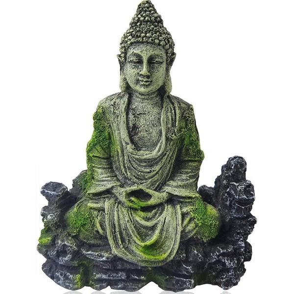 Buddha Statue Harpiks Håndverk Fisk Reker Hus Akvarium Fisk Tank Landskapsarbeid Dekorasjon Ornament