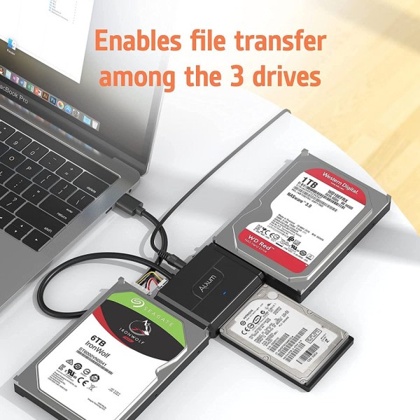 SATA til USB IDE Adapter USB 3.0 Sata 2.5/3.5/5.25 Tommer HDD SSD Hard Disk Drive Data Transfer Converter