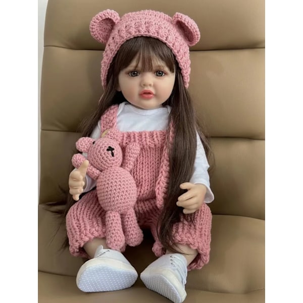 Reborn dollls Realistic Full Silicone Baby Bebe vastasyntynyt tyttö nukke prinsessa taapero lelu