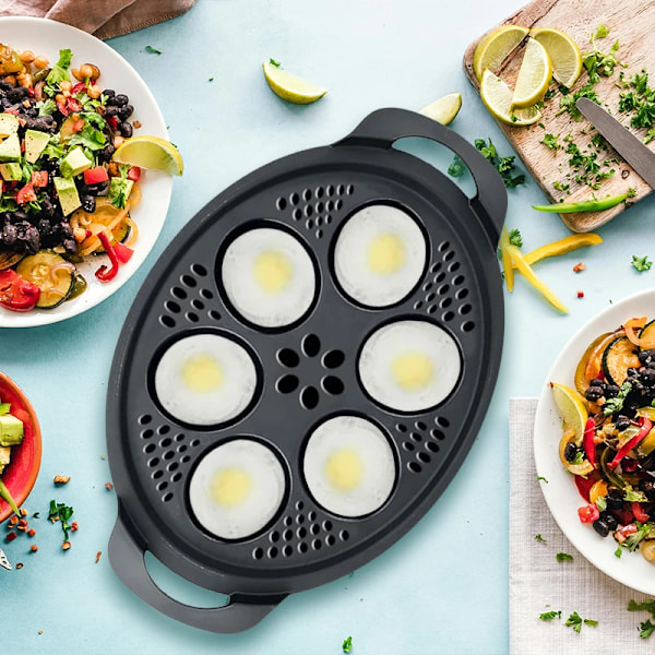 6 Hål Ägg Panna för Thermomix TM5 TM6 TM31 Kök Ägg Steamer Kanna