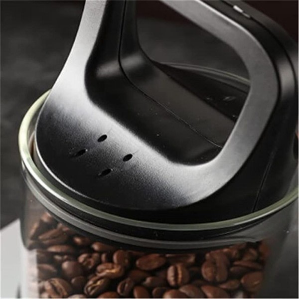Klar beholder kaffe dåser udluftet og vakuum forseglet bønner frisk opbevaring tank