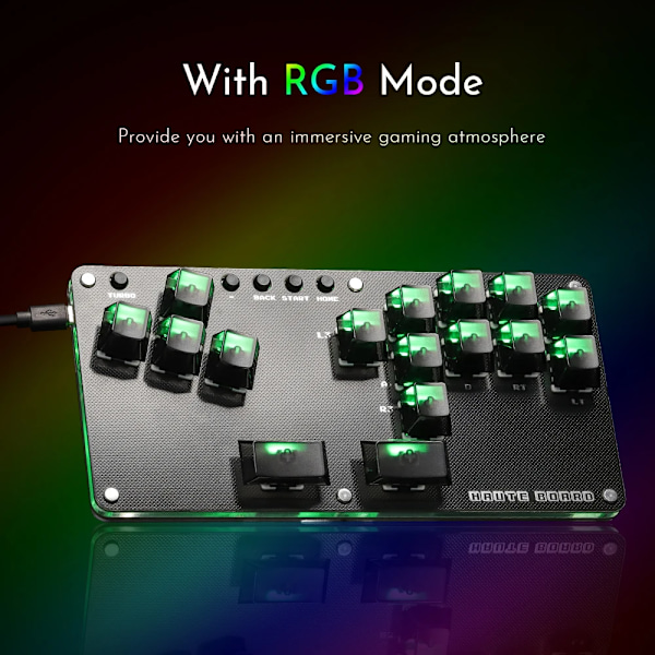 Fightstick Hitbox Leverless Controller Mini Stickless Arcade Stick For PC /Ps3/ Ps4 /Switch