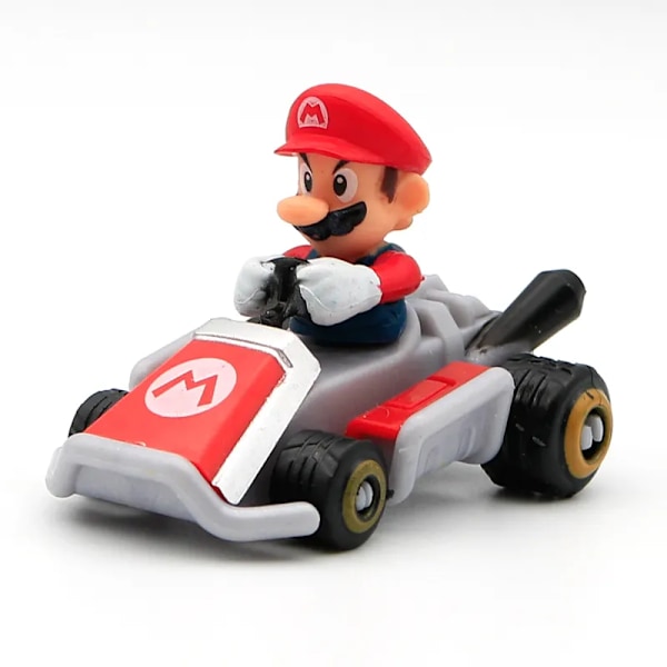 Super Mario Bros lelu setti Mario kart lelut peli kuvio auto kilpa sarjakuva autot malli koristeet