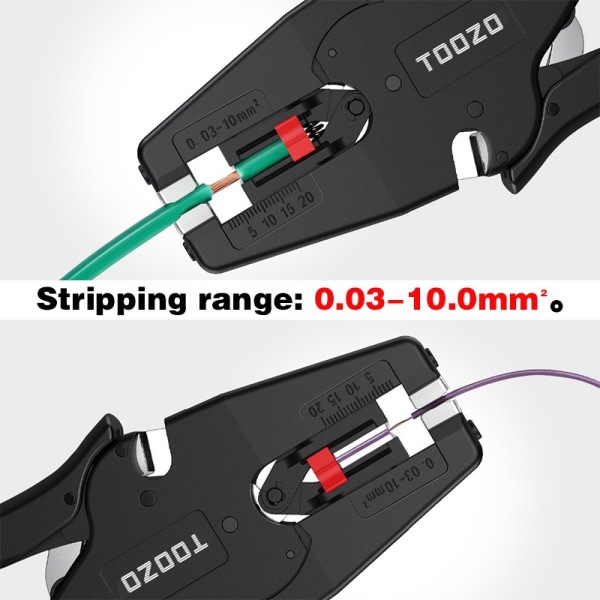 Tråd Avskiljare Verktyg Avisolering Tång Automatisk 0,08-10mm 32-7AWG Kutter Kabel Sax D3 Multitool