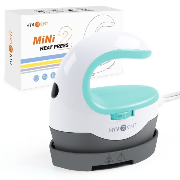 2nd Gen Portable MINI Heat Press Machine DIY Auto Easy Heating Transfer Iron HTV för Kläder Väskor Skor Hatt T-shirts