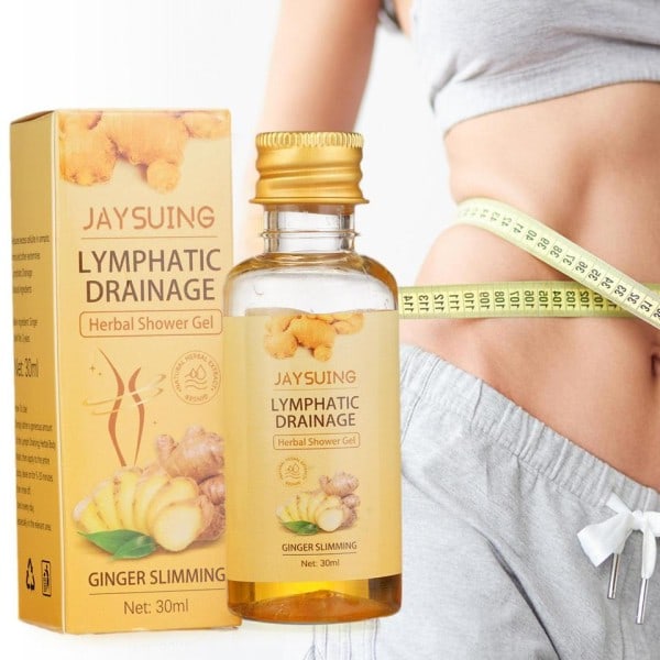 Ingefær Slankende Tab Vægt Cellulite Fjerner Lymphatic Drainage Urte Shower Gel