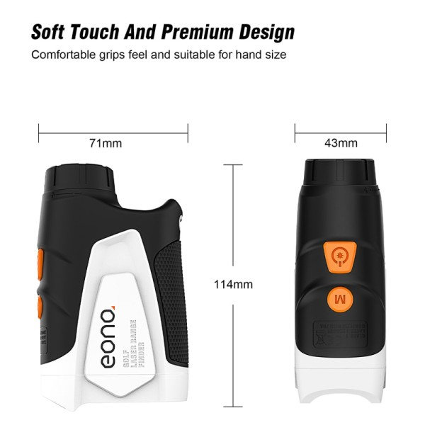 Golf Rangefinder 600M/Yard Digital Laser Rangefinder Teleskop Høj Nøjagtighed Afstand Meter
