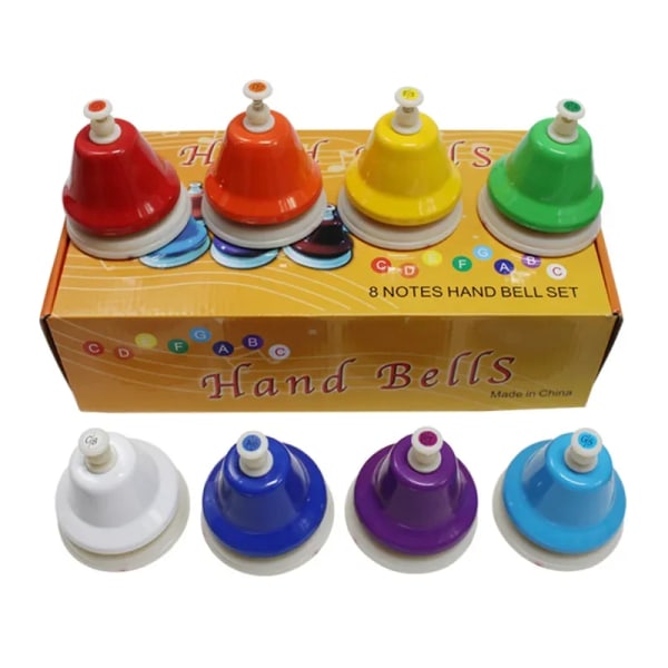 Musiikki instrumentti setti käsikello värillinen 8 nuotti käsi kello lapsi musiikki lelu
