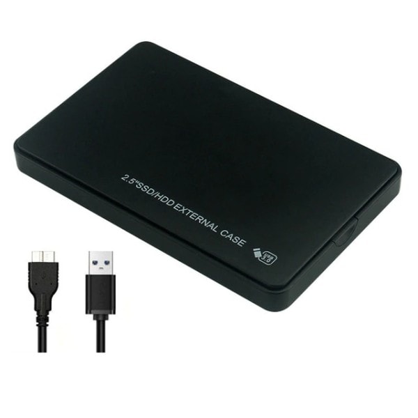 SATA till USB3.0 HDD Hölje Mobil Hårddisk fodral för SSD Extern Lagring HDD Box Med USB3.0/2.0 kabel