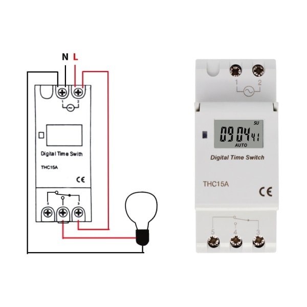 Veckovis 7 dagar Programmerbar Digital TIME SWITCH Relay Timer Control