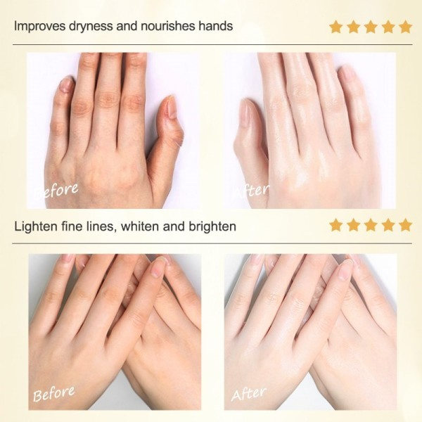 Återfuktande Hand Vax Reparation Exfolierande Förhårdnader Syra Anti Aging Hand Crème
