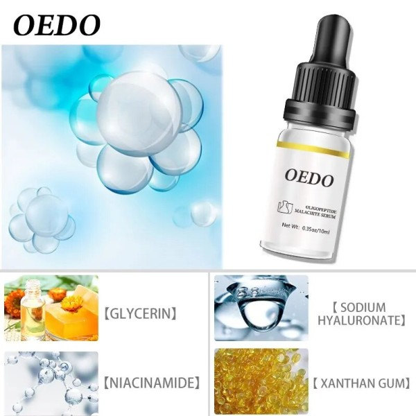 Malachite Serum fugter huden Fugtgivende Anti-aldring Forbedrer ansigtsbehandling fin lin nærer hudpleje 10ml
