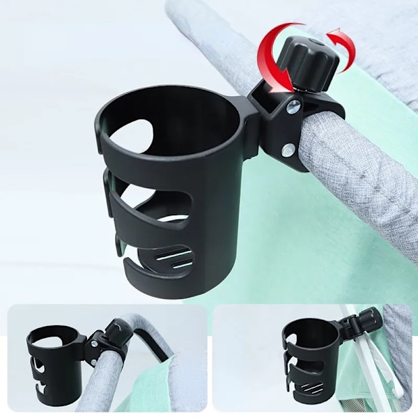 Baby vogn kopp baby vogn kopp holder universal 360 roterbar drikke flaske