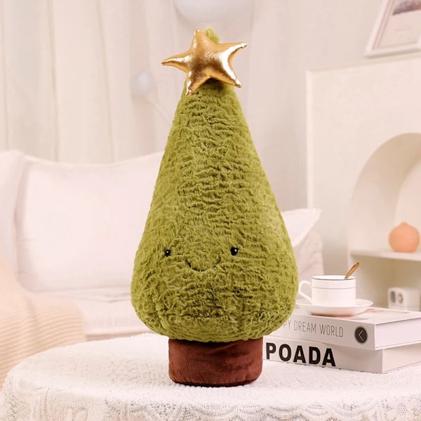 Bedårande jul träd plushie fylld jul älg ren plysch hjort leksak pepparkaka bröd choklad hus