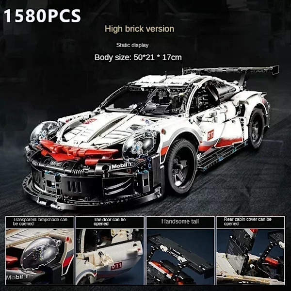 Tekninen 1580 kpl sähkö kaukosäädin valoilla auto