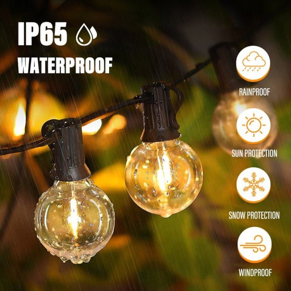 LED pallo nauha valot vedenpitävä ulko puutarha seppele nauha valot