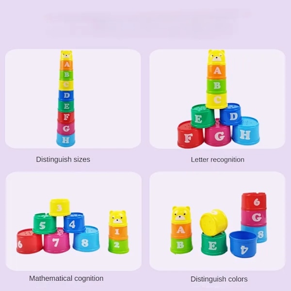 Kid Brain Response Slag Fold Cup Hand Speed Konkurrence Fold Cup Child Stack Spil Tidlig Uddannelse Pusle Bræt Spil Legetøj