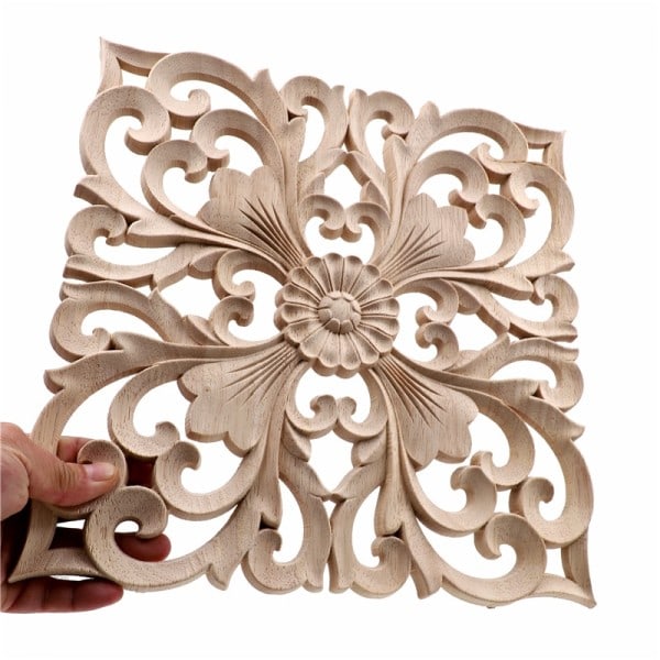 Træ Decal Supply European style Applique Ægte Træ Udskæring Tilbehør