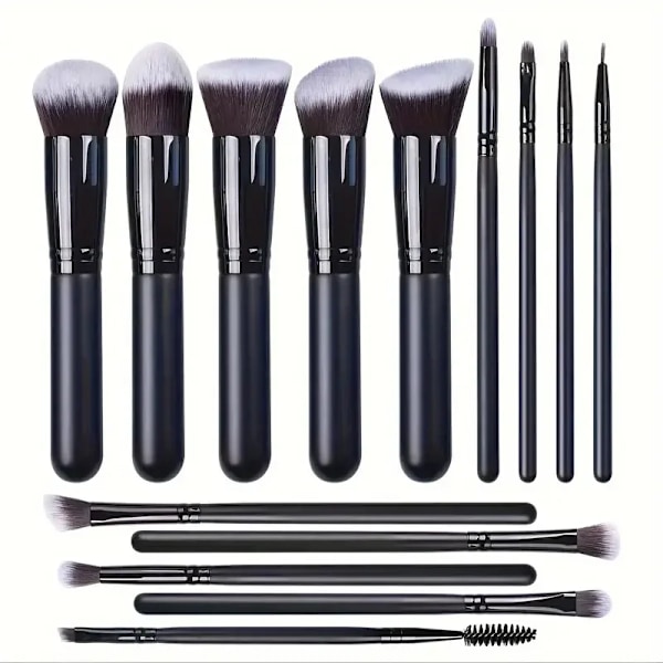 14 deler Sminke Børster Set  Soft Fluffy Foundation Blush