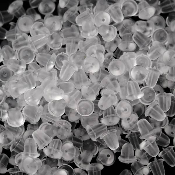 1000 bitar 4MM mjuk silikon gummi örhänge rygg proppar för studs  gör det själv smycken tillverkning örhängen fynd tillbehör