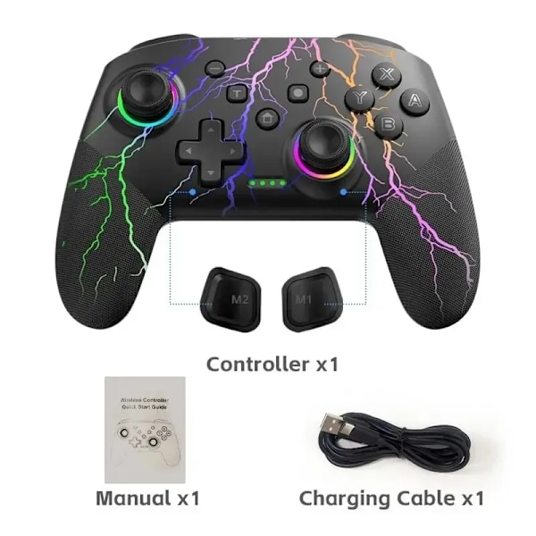 Wireless Controller For Nintendo Switch OLED/Lite Console Pro Gamepad med 1000Mah Batteri