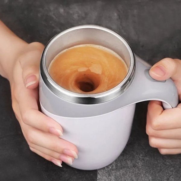 Automatisk omrörning magnetisk mugg kreativ rostfritt stål elektrisk smart mixer kaffe mjölk mixer kopp
