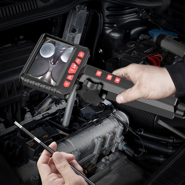 1080P Auto Reparation Borescope Endoscope Kamera til Bil 180 Degree Styring Inspection Kamera Med 8 LED