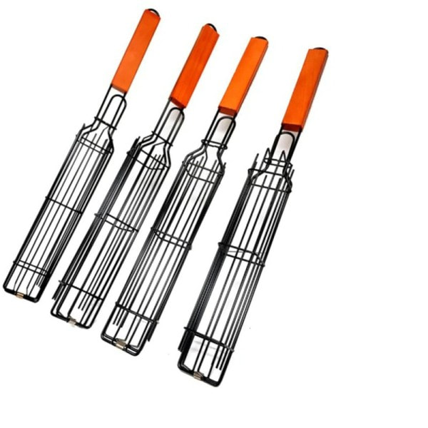 4st/set  Portable BBQ Grill Korg Rostfritt Stål Nonstick Grill Grill Korg