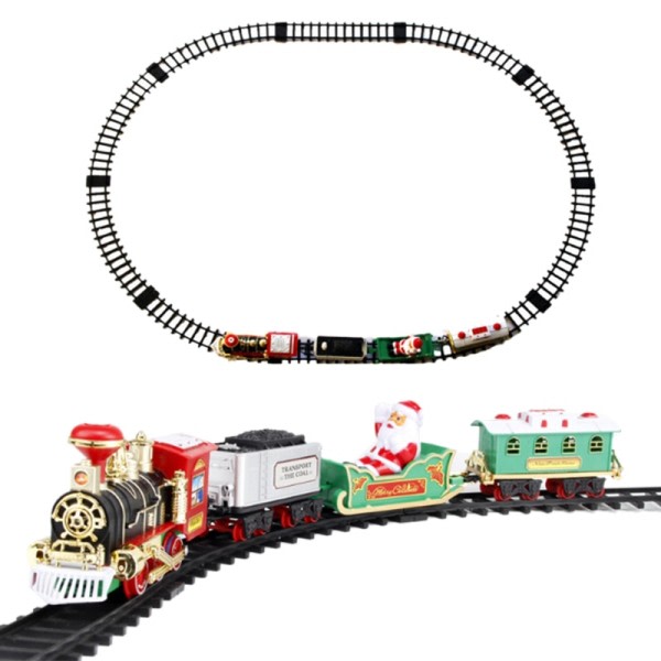 Leke tog sett med lys og lyder ,jule tog sett,Rround Shape jernbane spor