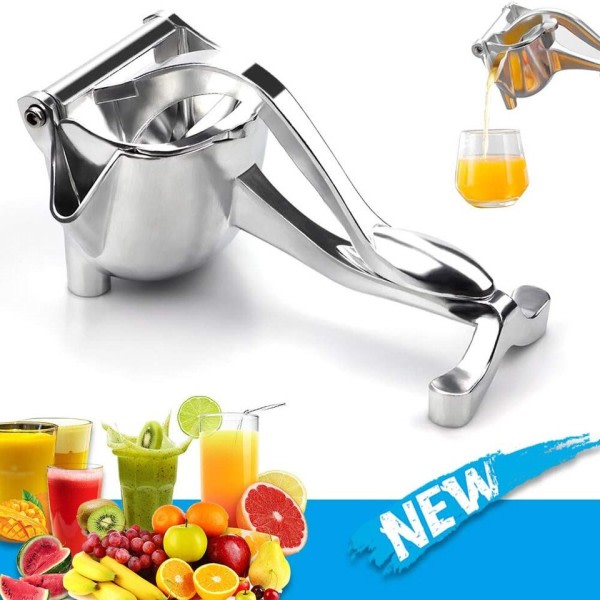 Manuell saft press aluminium legering hand tryck juicer granatäpple apelsin citron socker rör juice