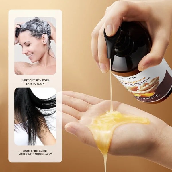 500ml Inkivääri Shampoo Anto Hiusten lähtö