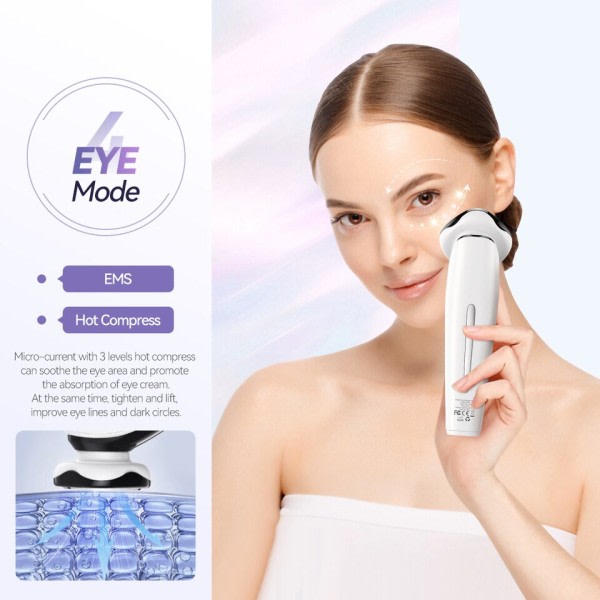 Ansiktsbehandling Skjønnhet Enhet Lite Eye Massager Mikrostrøm Ansiktsløfting Rynkefjerner