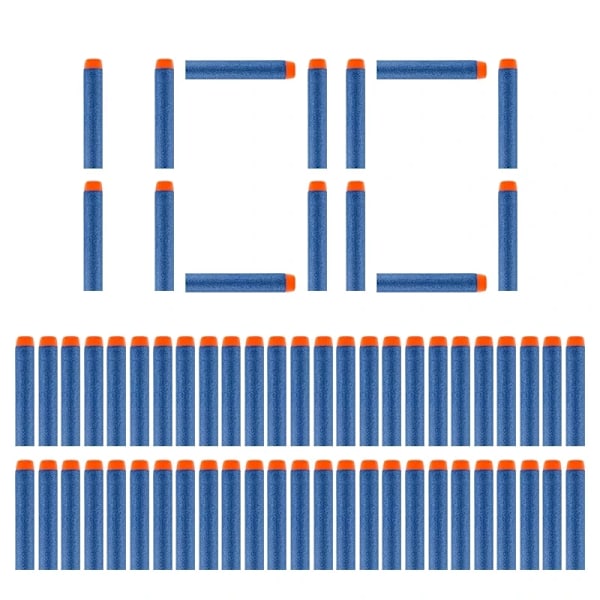 100 stykker Dart Til Nerf Solid hårdt hoved 7,2cm Refill Dart Legetøj Pistool kugler