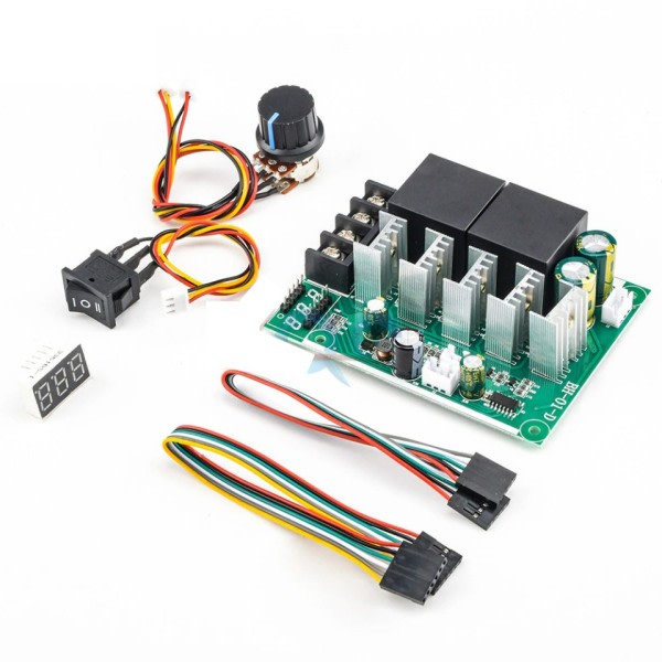 Motor Hastighet Kontroller DC 10 -55V Digital LED Display Justerbar Drive Modul