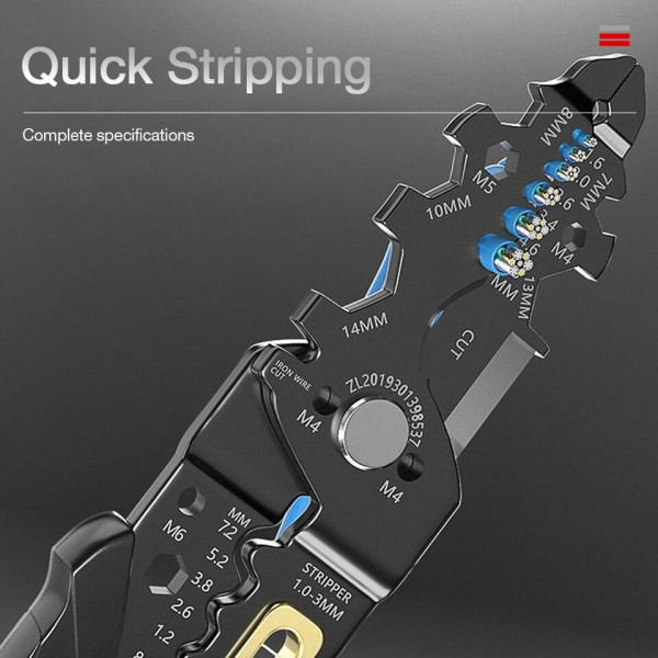 25 i1 Wire Striper Puller Multifunktionel Elektriker Wire Stripper Husstand Netværk Kabel Wire Sripper Elektriker Værktøj