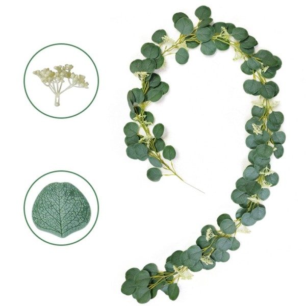 2M eukalyptus konstgjorda blommor jul  hem rum dekoration