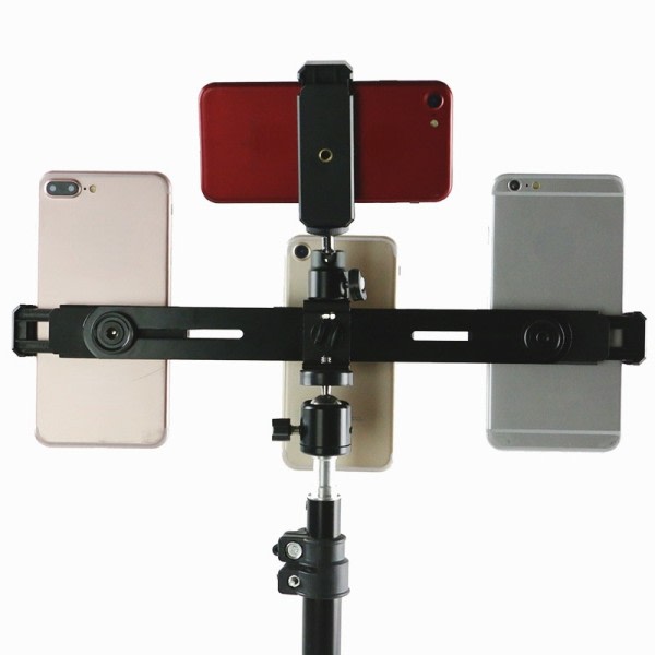 Multifunktion Mobil Telefon Ställ 1/4 Stativ Fäste 3-positions fäste