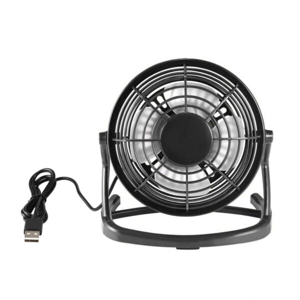 Bärbar DC 5V liten skrivbord USB 4 blad kylare kylning fläkt