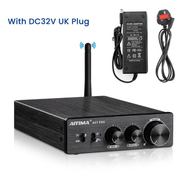 Bluetooth Forsterker Lyd APTX HD TPA3255 Hifi Stereo Strøm Forsterker