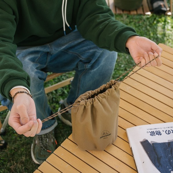 Lerret oppbevaring pose bunt bærbar camping utstyr diversitet oppbevaring pose