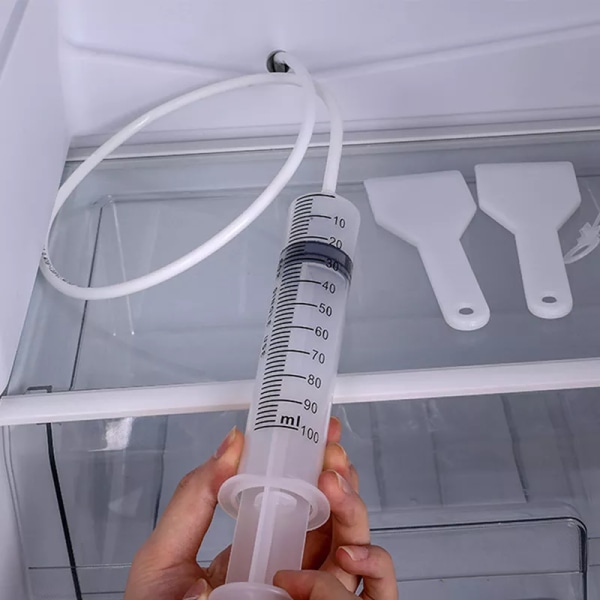 6 deler sett kjøleskap avløp hull tilstopping fjerner mudre rengjøring verktøy