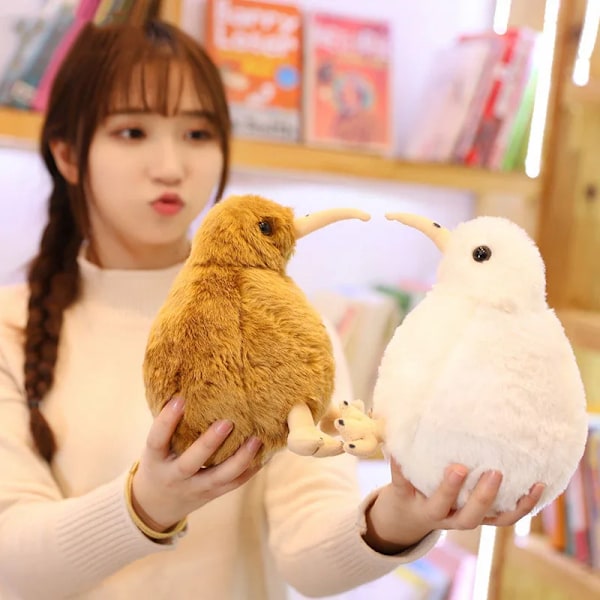 Sød Lifelike Kiwi Fugle Plyd Legetøj Blød Pude New Zealand Fyld Plyd Dyr Børn Legetøj Gave