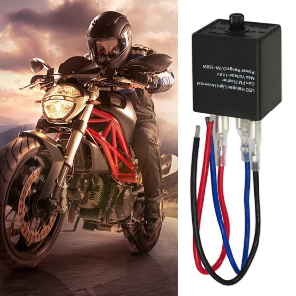 Vakaa 12V 24V 3nastaa LED Flasher Rele Auto Moottoripyörä Valo Lisävarusteet
