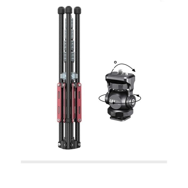 MT-49 1,9M Kol Fiber Lighting Stativ Portabel Stativ Fotografi Light Stativ för LED Light Blixt
