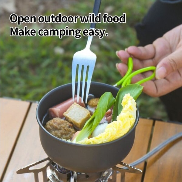Udendørs Gryde Sæt Camping Picnic Bærbar Sammenfoldet Kryde