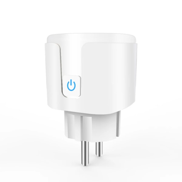 1 bit WiFi Smart Socket 20A EU Smart Plug Ström Övervakning Timing Funktion Röst Kontroll
