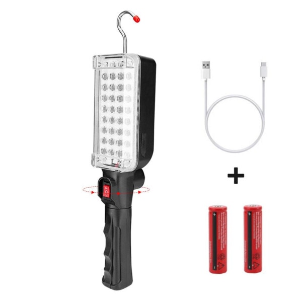 LED Arbete Ficklampor 360°Rotation Bil Reparation Fungerande Lampa
